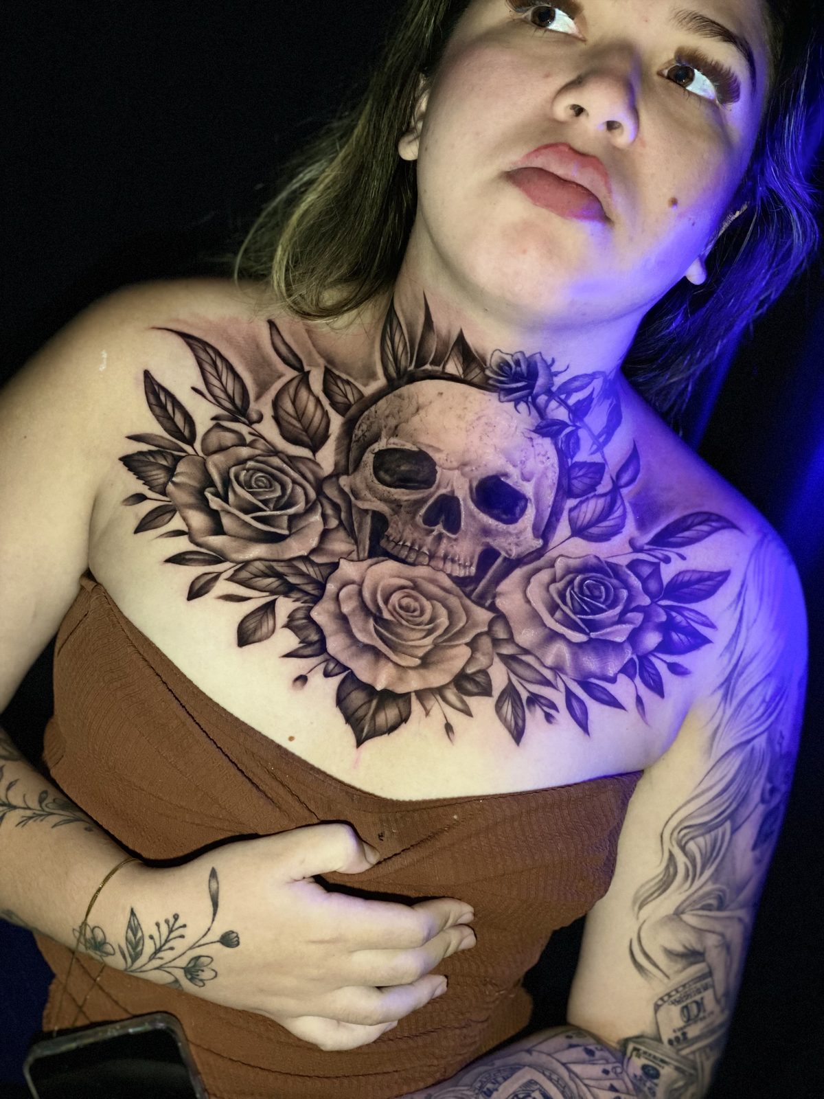 Rosas & Caveira · Peitoral
